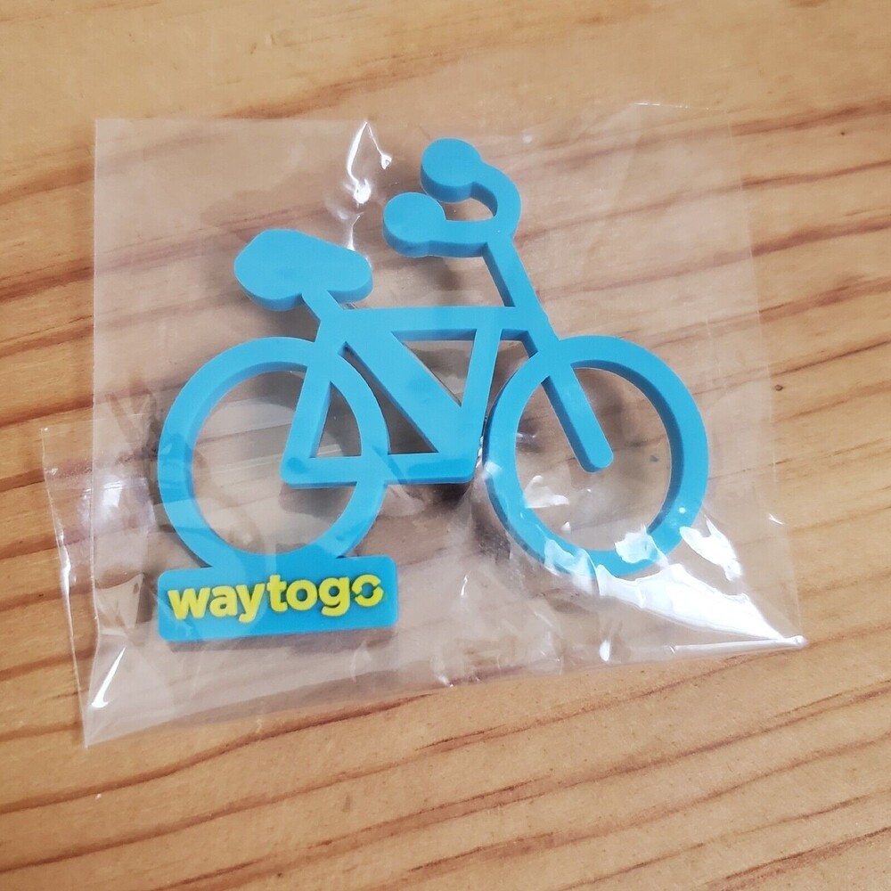 Way To Go Bike Pinback Cycling Race Boulder Colorado Brooch Souvenir New